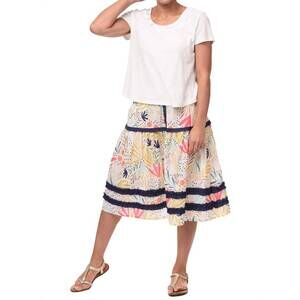 NEW TULIP CLOTHING button tee in ivory